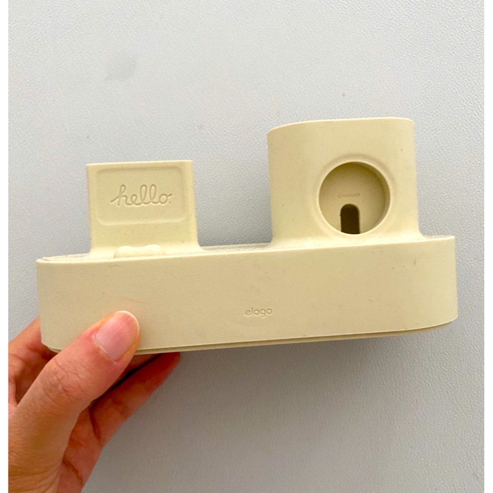 Elago 3 in 1 Charging Station for Apple Watch, AirPod pro, iPhone Cream - Picture 12 of 15